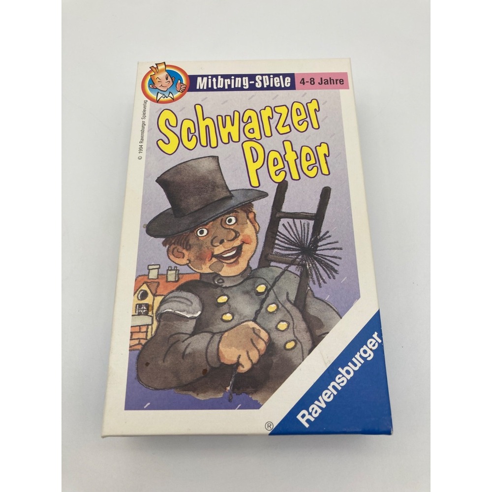 Vintage Schwarzer Peter Ravensburger German Card Game 1994 Complete Box